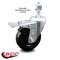 Service Caster 4 Inch Hard Rubber Wheel Swivel 12mm Threaded Stem Caster Total Lock Brake SCC-TSTTL20S414-HRS-M1215 - alternate 1